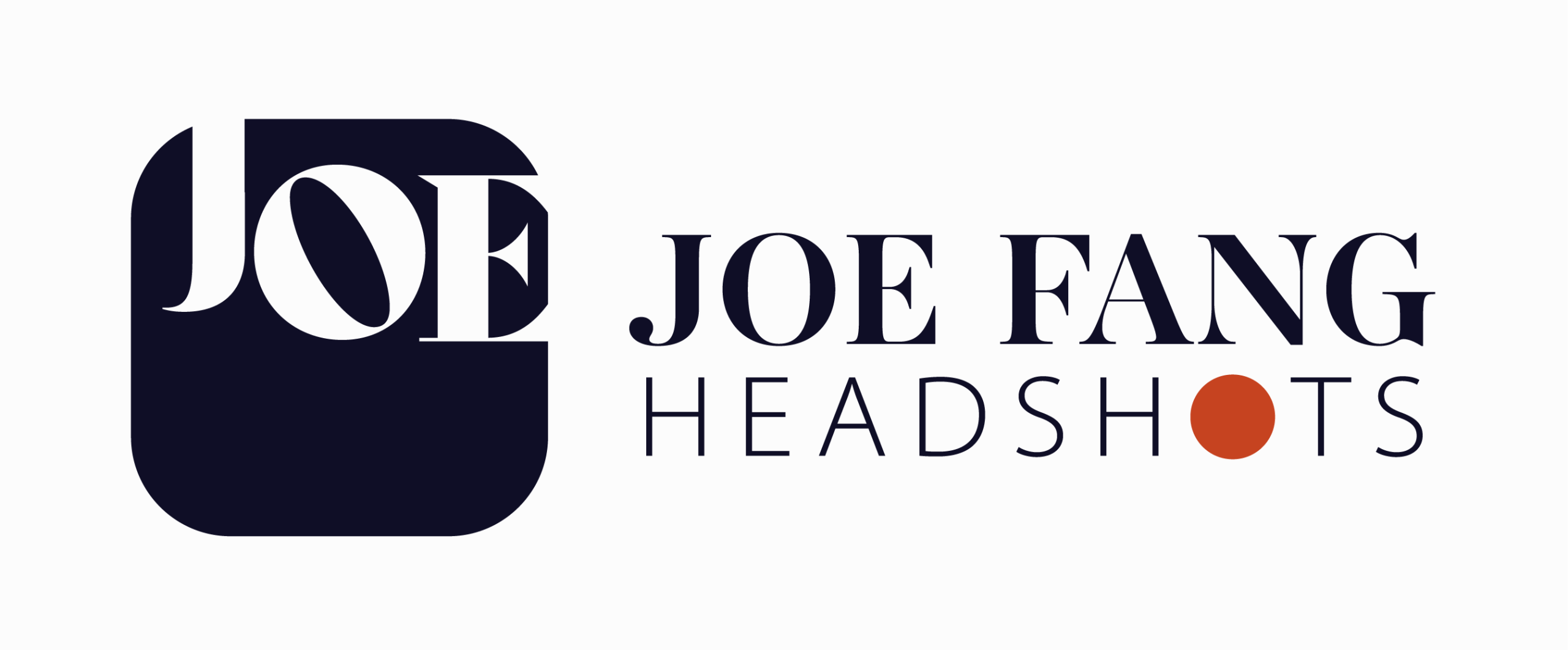 Joe Fang headshots Logo white background